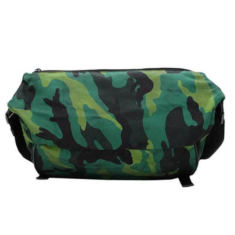 Prada 510 Camouflage Crossbody Belt Green Nylon 40 Bag Crossbody Body Messenger